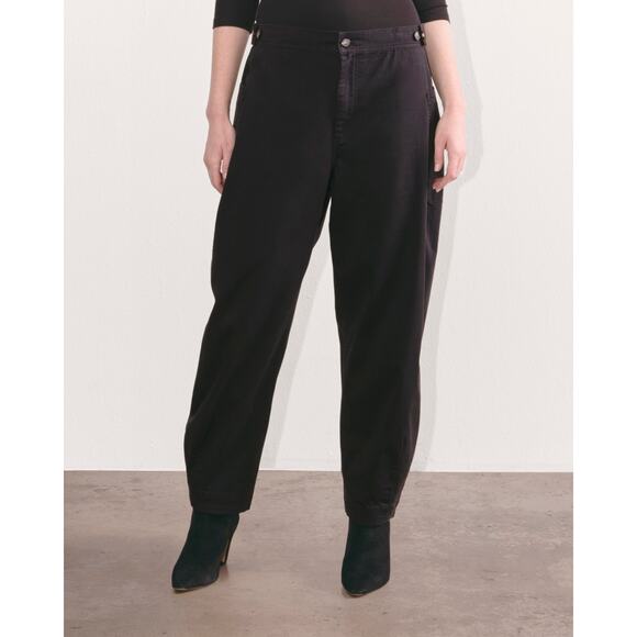 Everlane The Fatigue Barrel Pant in Black 0 - Picture 1 of 7